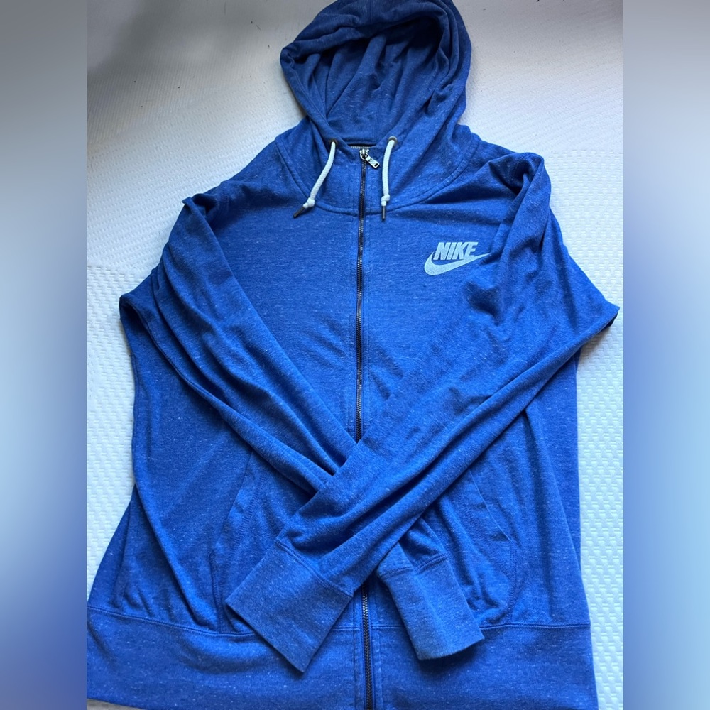 Nike Blue Zip-up Sweater